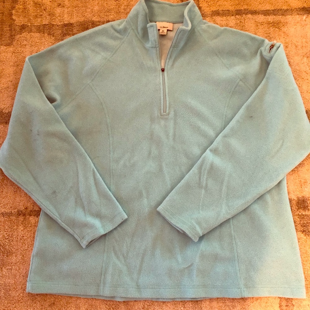 L.L. Bean fleece half zip. Like new.